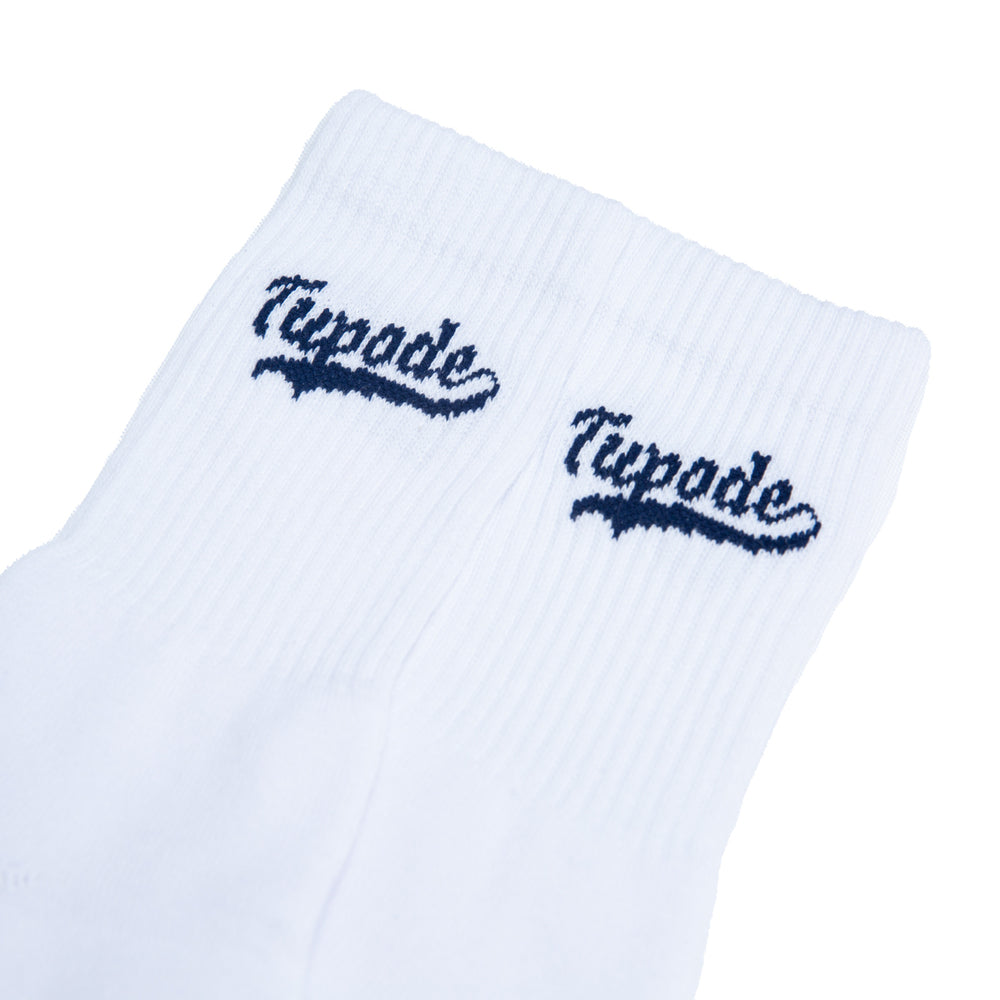 MEIA TUPODE BSBL BRANCO AZUL