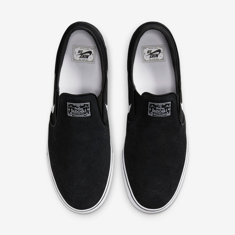 TÊNIS NIKE SB JANOSKI+ SLIP BLACK/WHITE