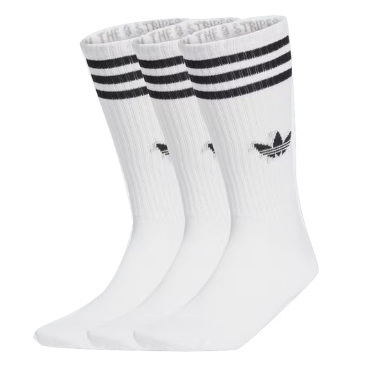 MEIA ADIDAS TRÊS LISTRAS HIGH CREW WHITE