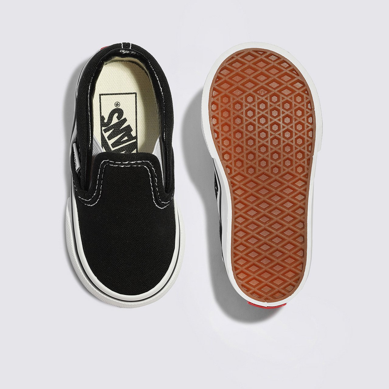 TÊNIS VANS BABY SLIP-ON BLACK/TRUE WHITE