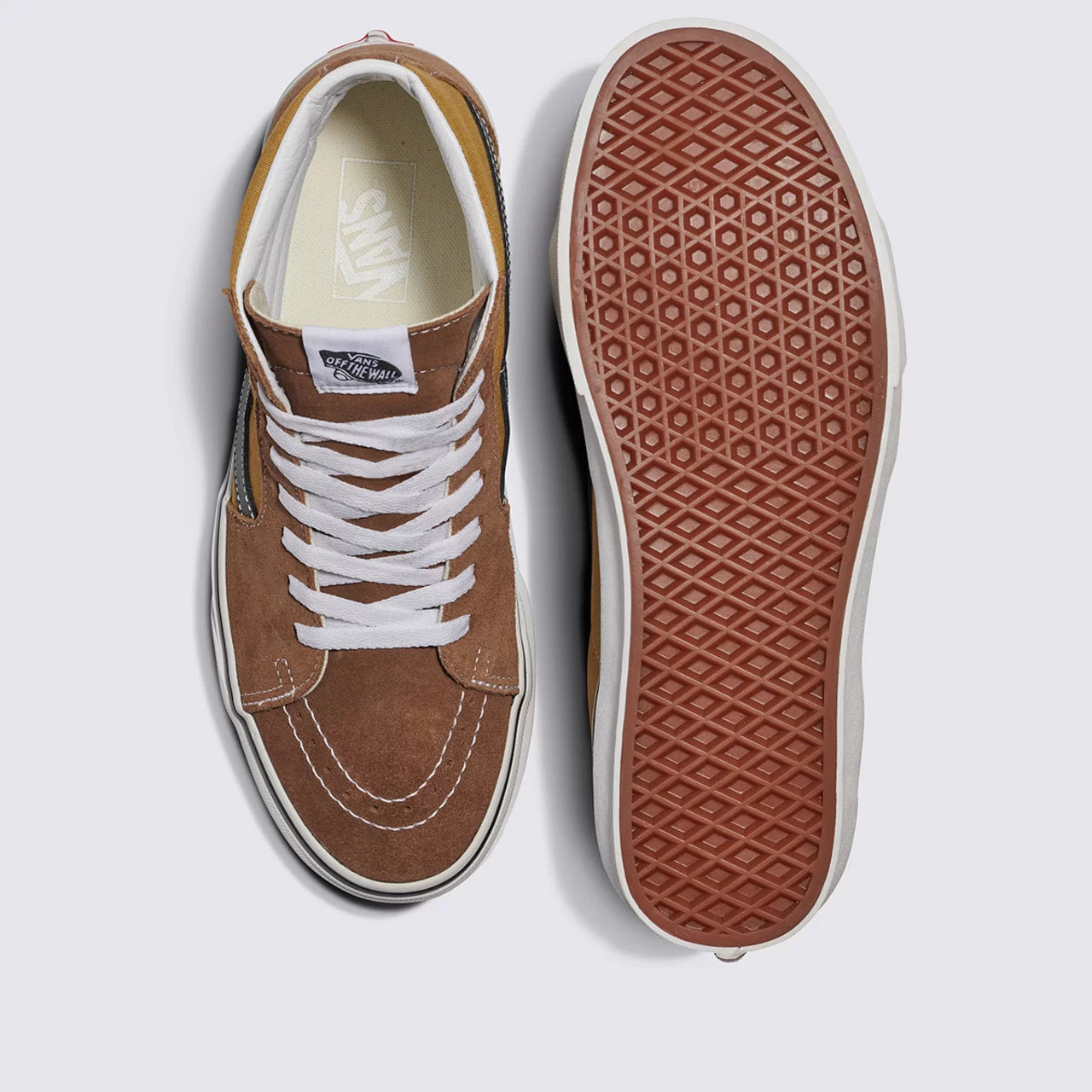 TÊNIS VANS SK8-HI SUEDE POP CANVAS BROWN MULTI