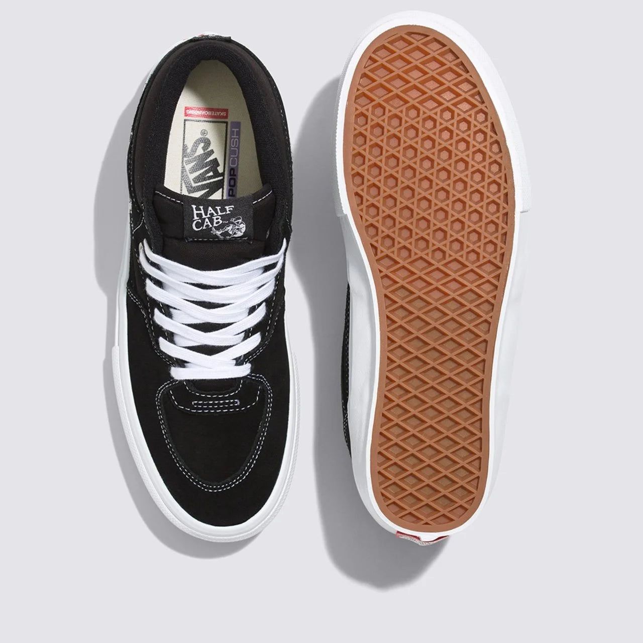 TÊNIS VANS SKATE HALF CAB BLACK WHITE