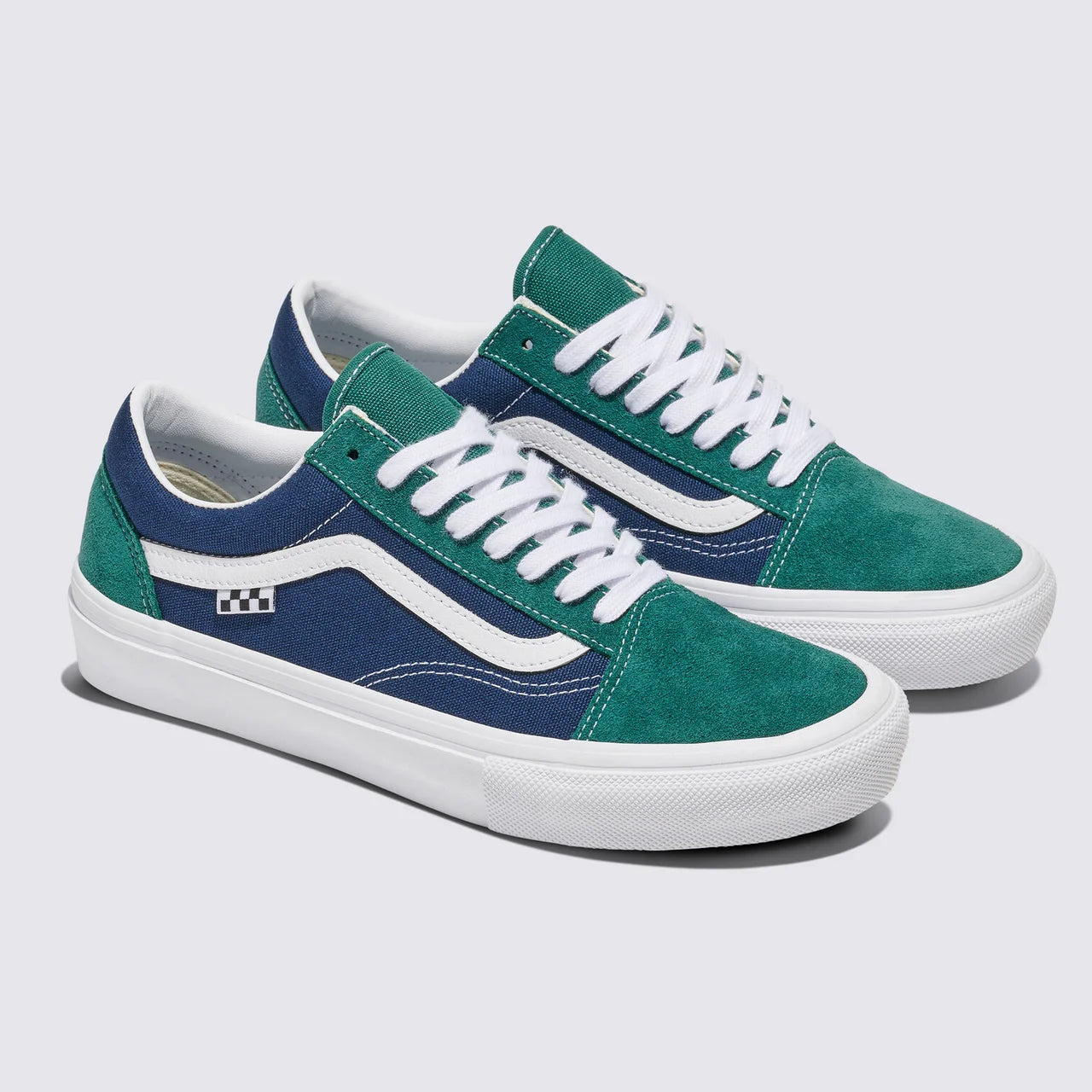 TÊNIS VANS SKATE OLD SKOOL TARTAN GREEN/BLUE