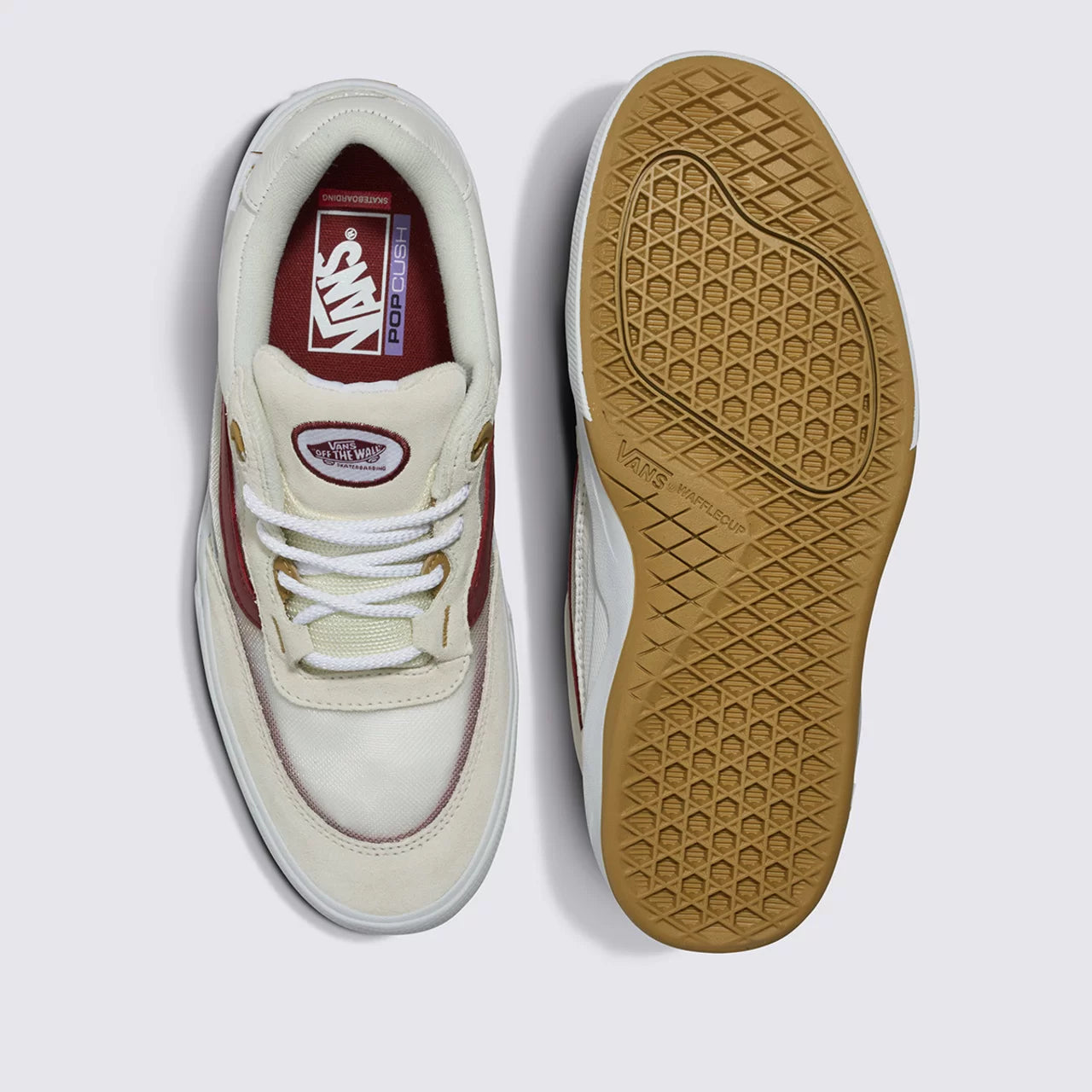 TÊNIS VANS WAYVEE LEATHER TAN / WHITE