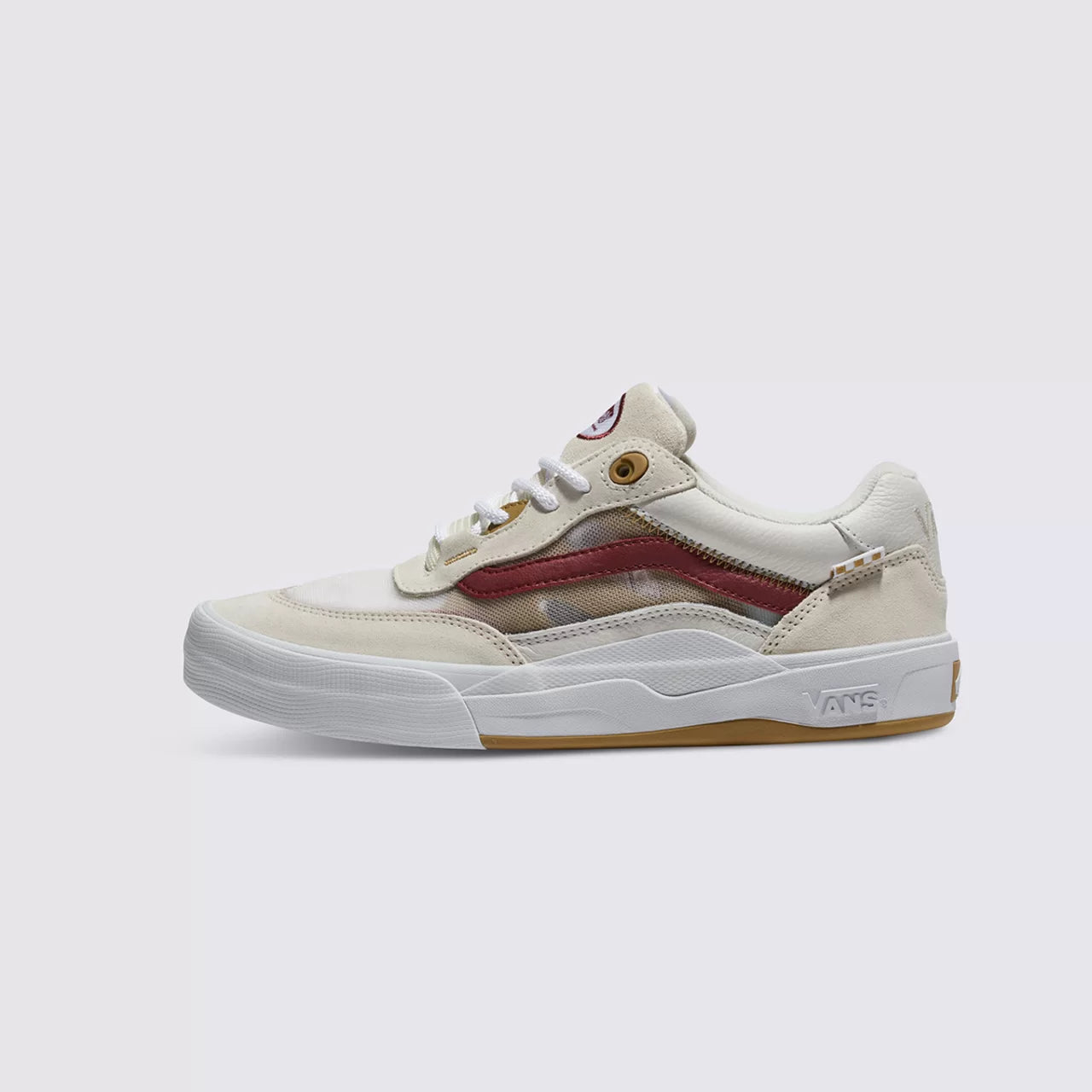 TÊNIS VANS WAYVEE LEATHER TAN / WHITE