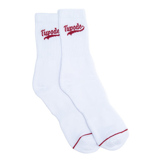 MEIA TUPODE BSBL BRANCO VINHO