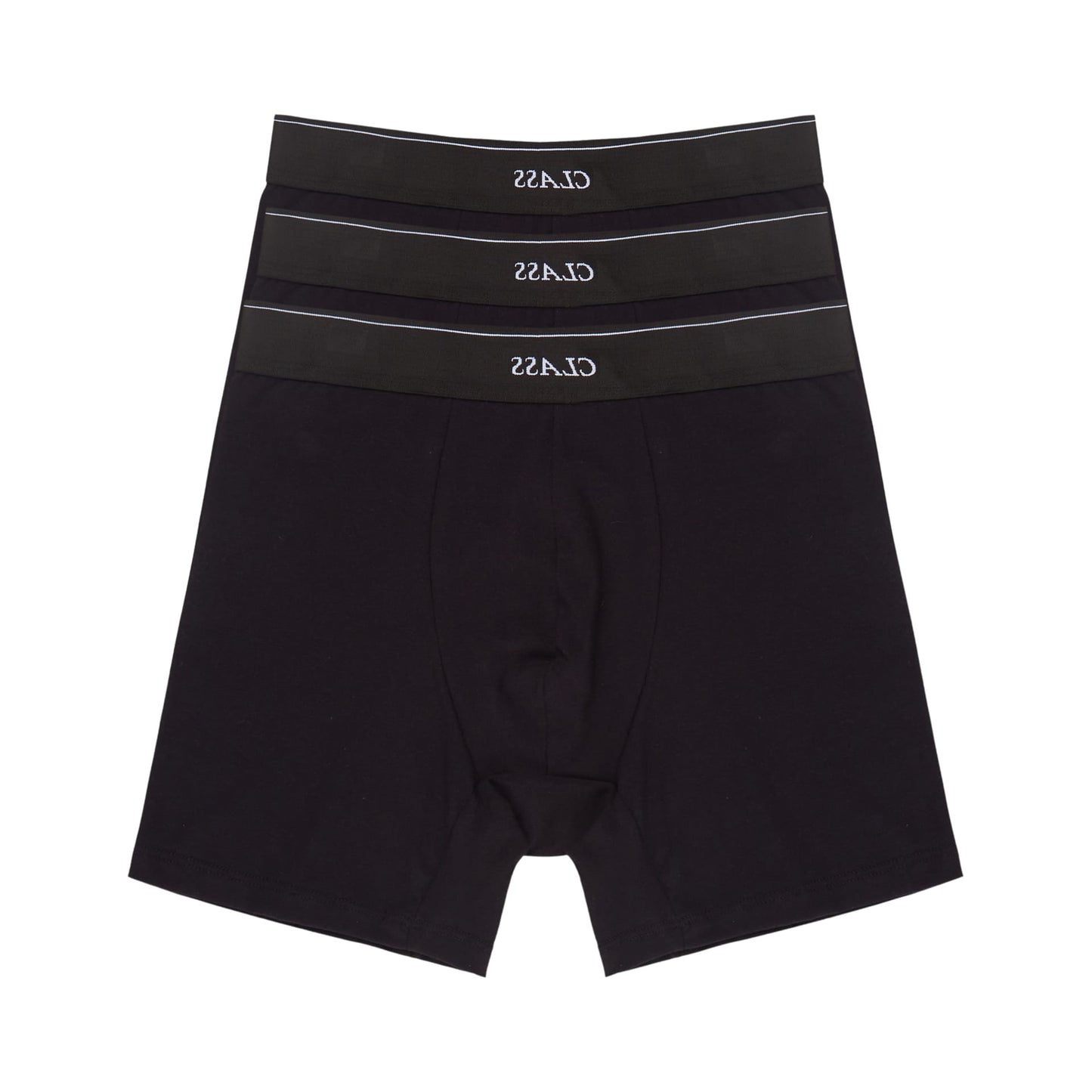 CUECA CLASS INVERSO 3 PACK BOXER BLACK