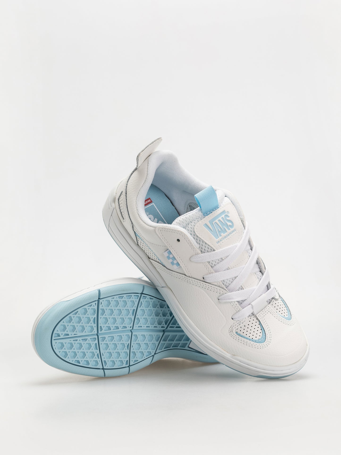 TÊNIS VANS SKATE MIXXA WHITE/BABY BLUE