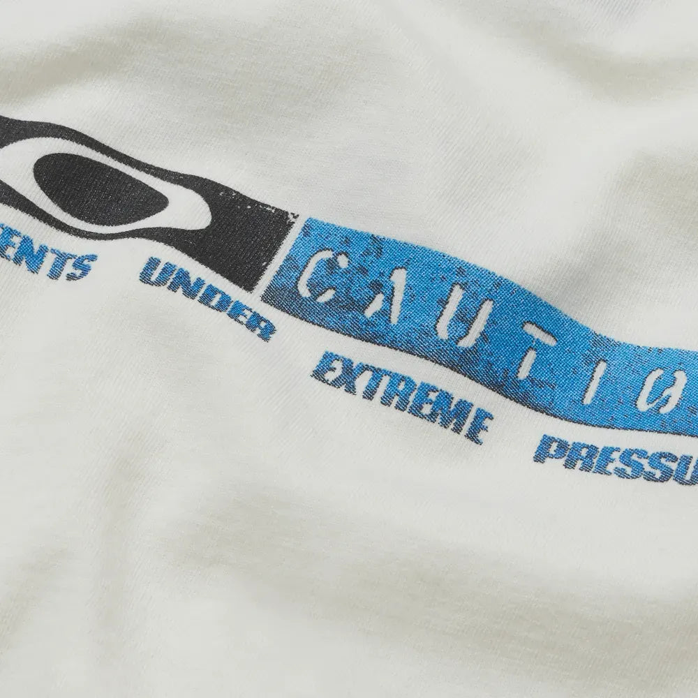 CAMISETA PIET X OAKLEY CAUTION RIPPED BONE WHITE