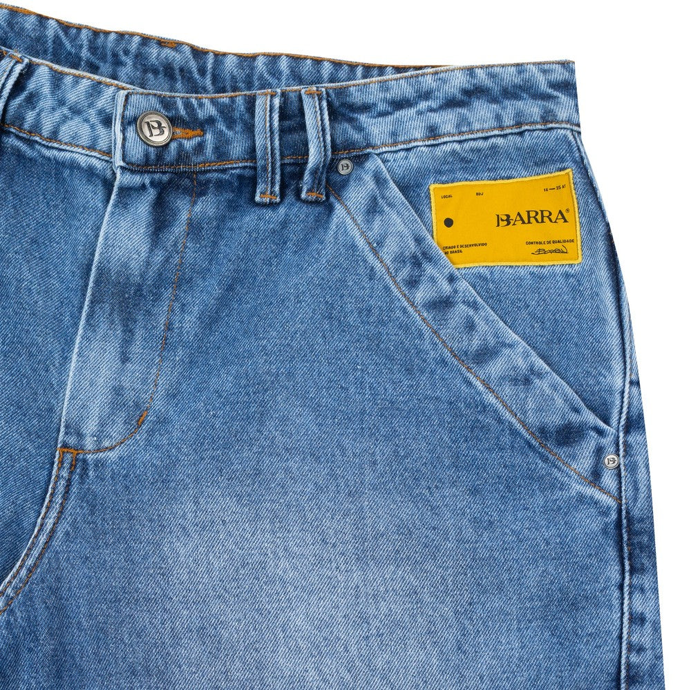 CALÇA BARRA CREW JEANS CLASSICA AZUL