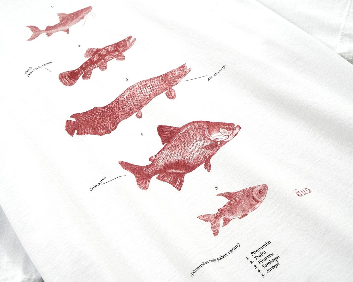 CAMISETA ÖUS PEIXES BRANCO