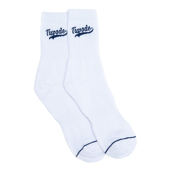 MEIA TUPODE BSBL BRANCO AZUL