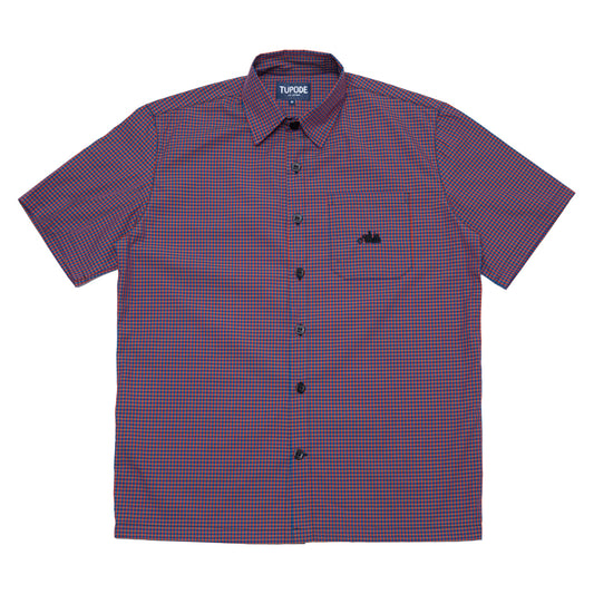 CAMISA TUPODE VNTG AZUL VERMELHO