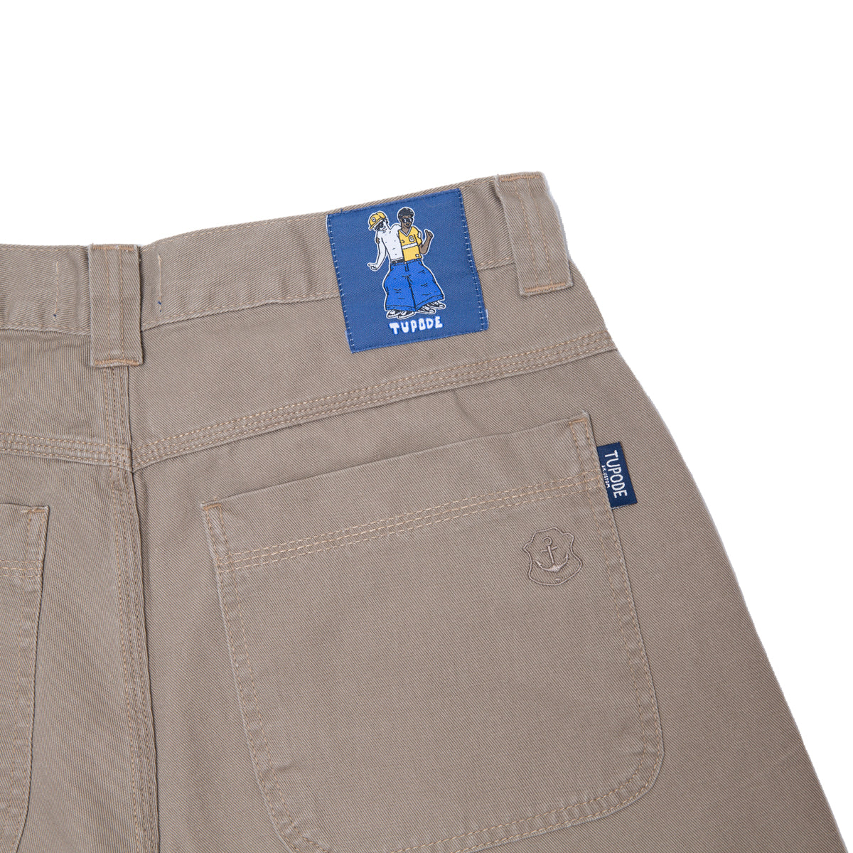 BERMUDA TUPODE OG BAGGY BEGE