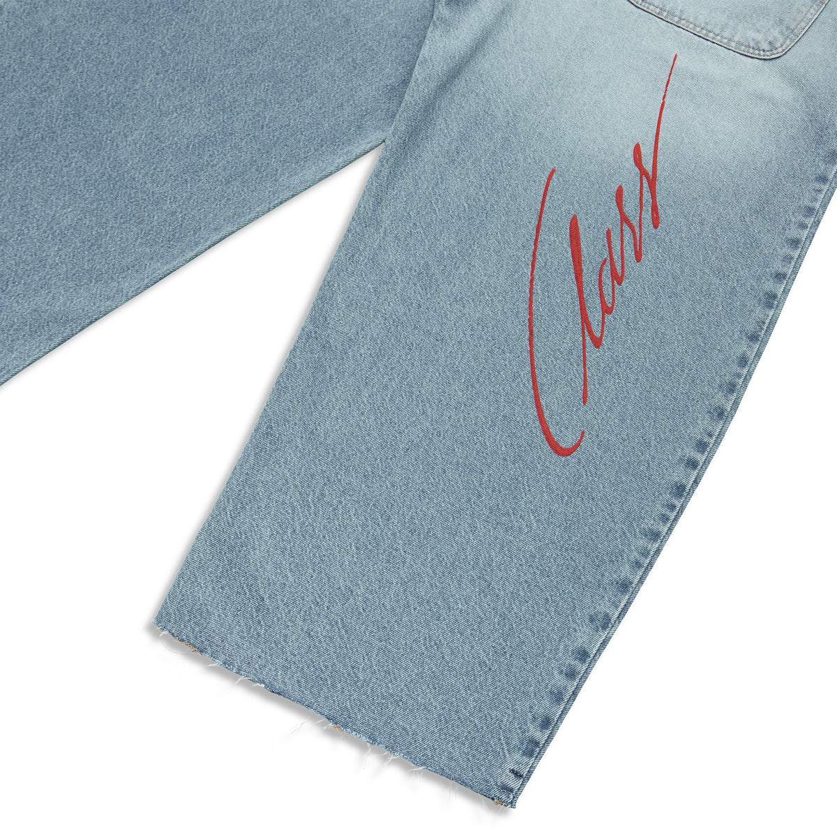 CALÇA JEANS CLASS WIDE SERIGRAPHY BLUE