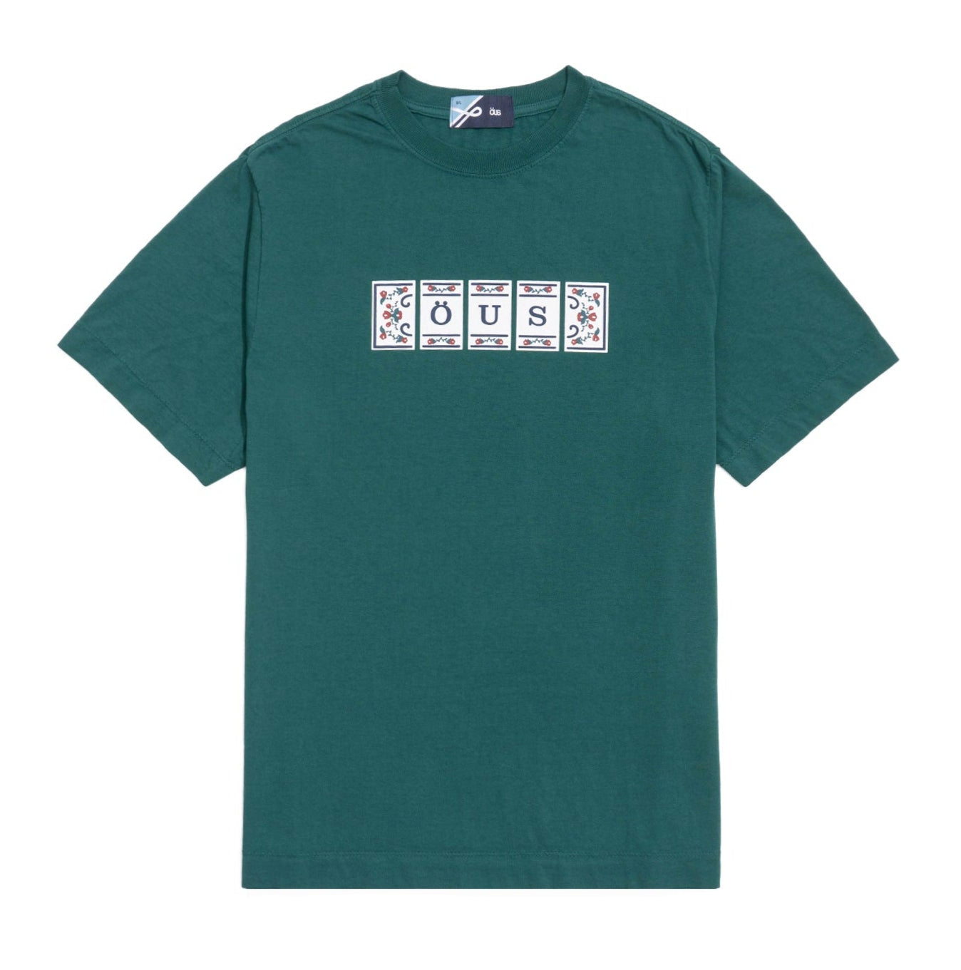 CAMISETA ÖUS AZULEJOS VERDE