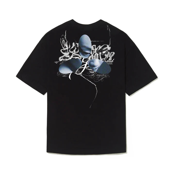 CAMISETA ELO EM COMUM REGULAR PERSPECTIVE PRETO