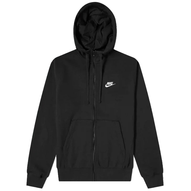 MOLETOM NIKE SPORTSWEAR ZIP CLUB BLACK