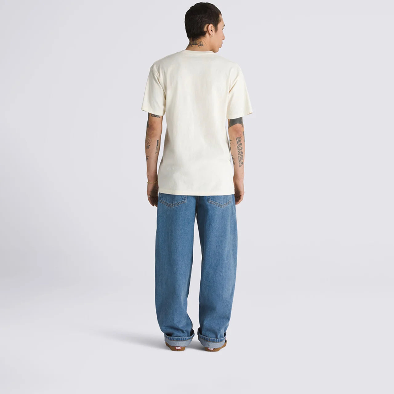 CALÇA VANS CHECK-5 BAGGY DENIM STONE WASH/BLUE