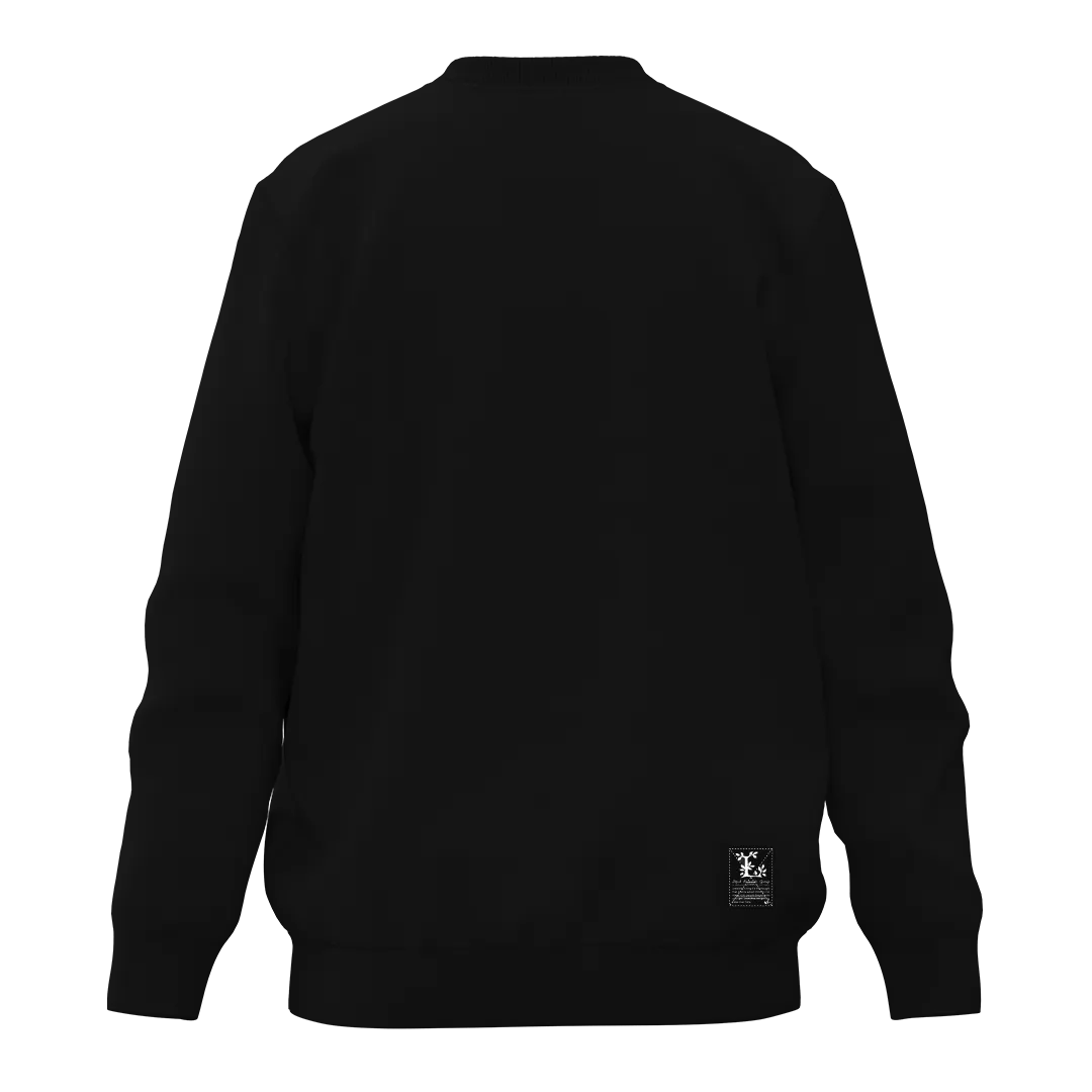 MOLETOM LRG CARECA LOGO PLUS CREW PRETO