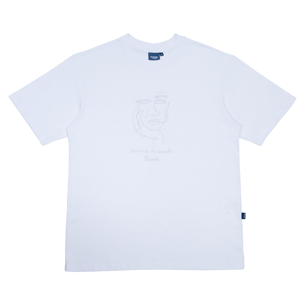 CAMISETA TUPODE DESISTIR REFLETIVO BRANCO