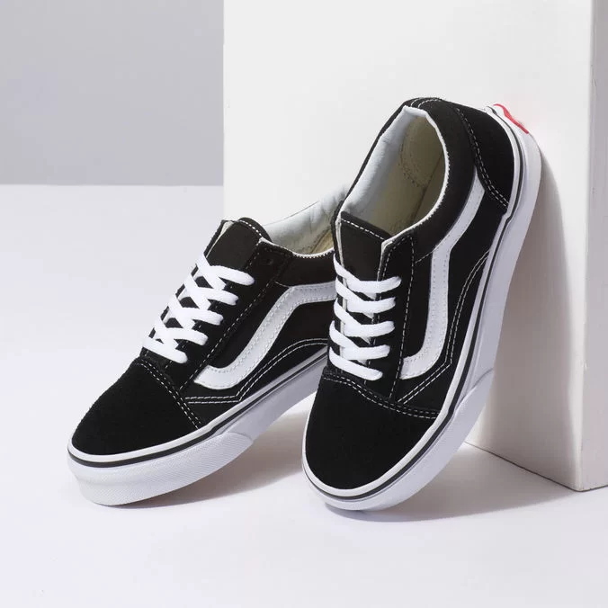 TÊNIS VANS OLD SKOOL INFANTIL BLACK / WHITE
