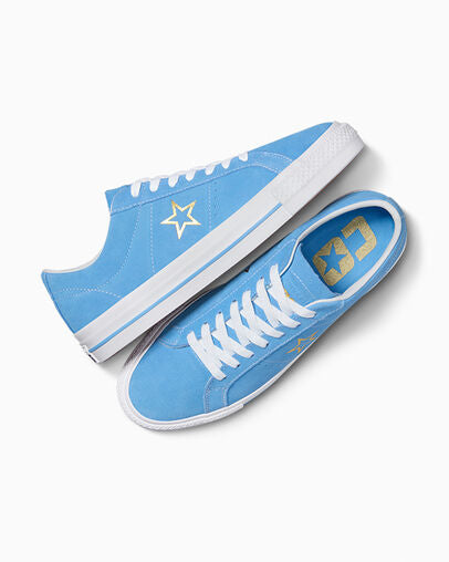 TÊNIS CONVERSE ONE STAR PRO LT BLUE/WHITE/GOLD