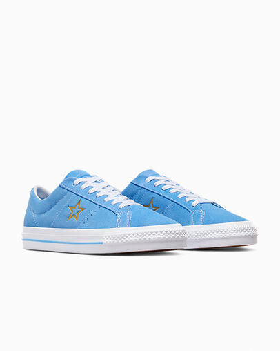 TÊNIS CONVERSE ONE STAR PRO LT BLUE/WHITE/GOLD