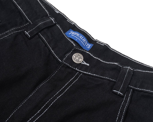 BERMUDA JEANS TROPICALIENTS COAL PRETO