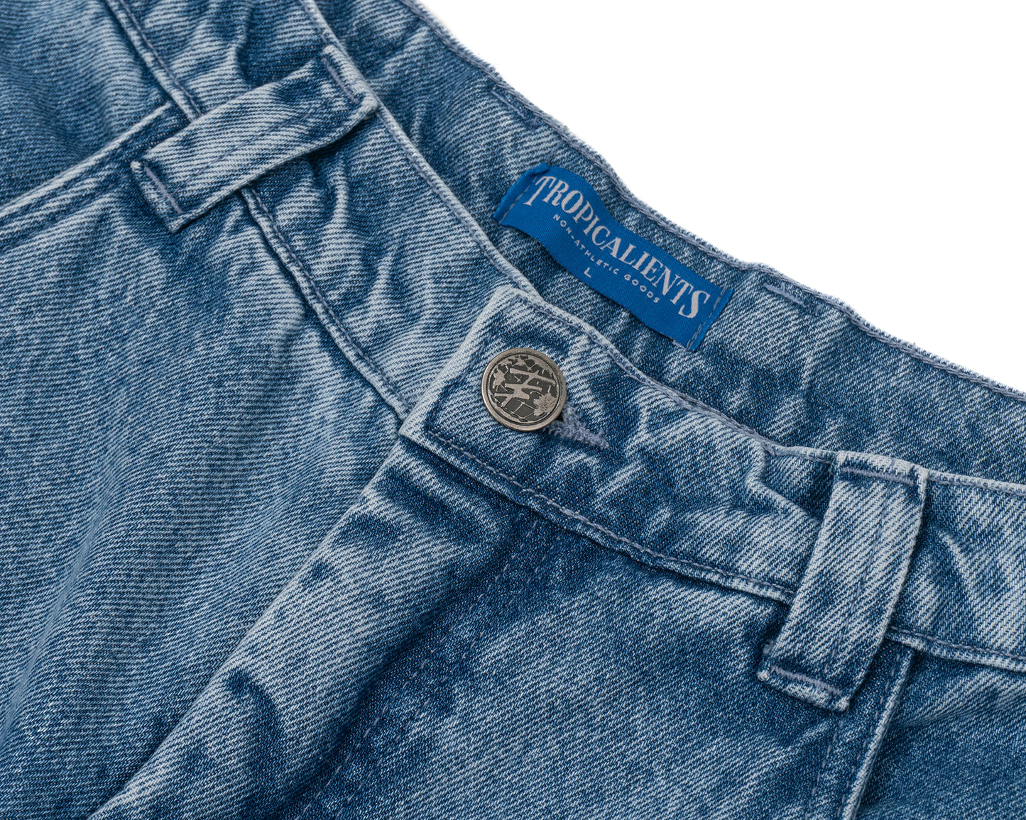 BERMUDA TROPICALIENTS JEANS USED BLUE