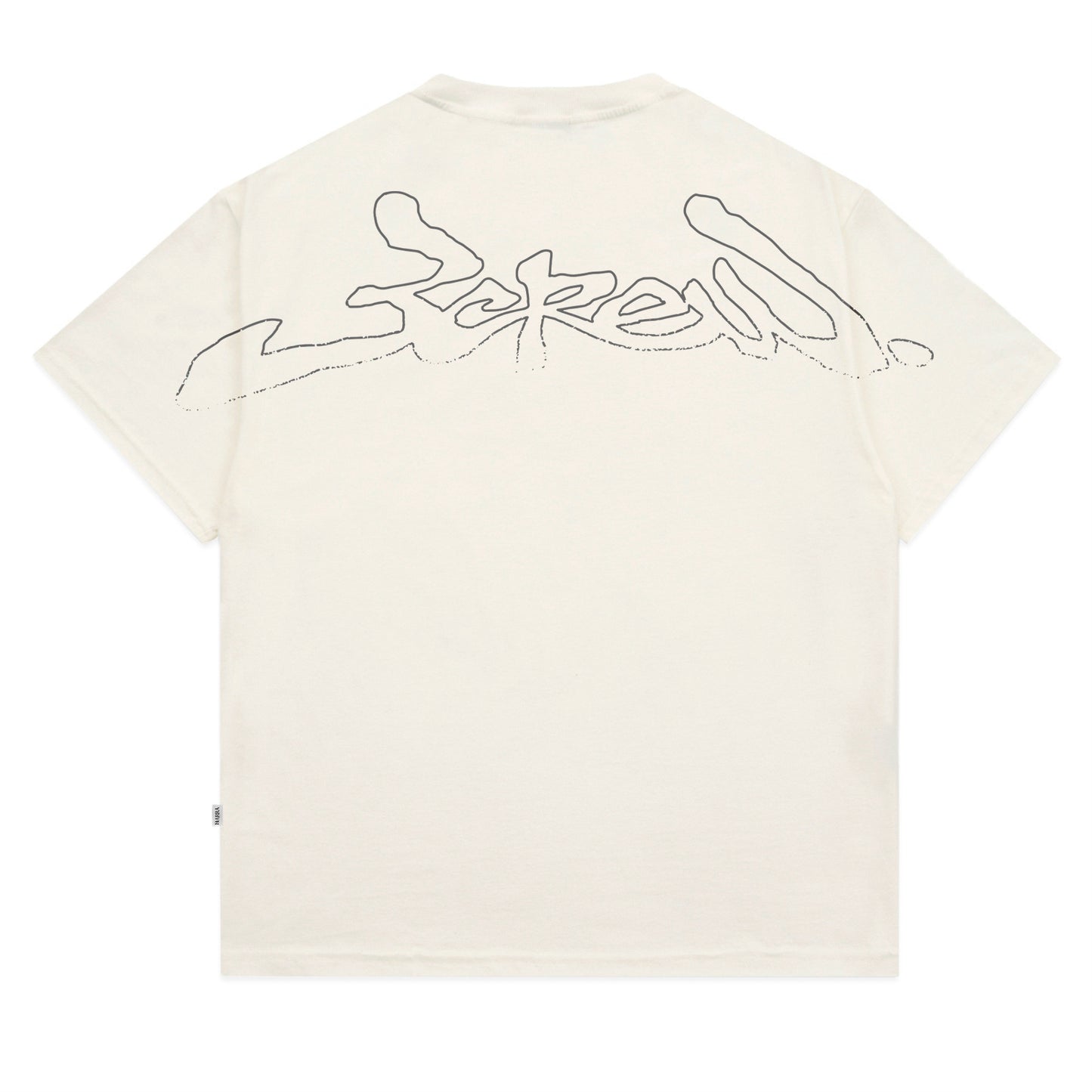 CAMISETA BARRA CREW ASSINATURA 2025 OFF-WHITE