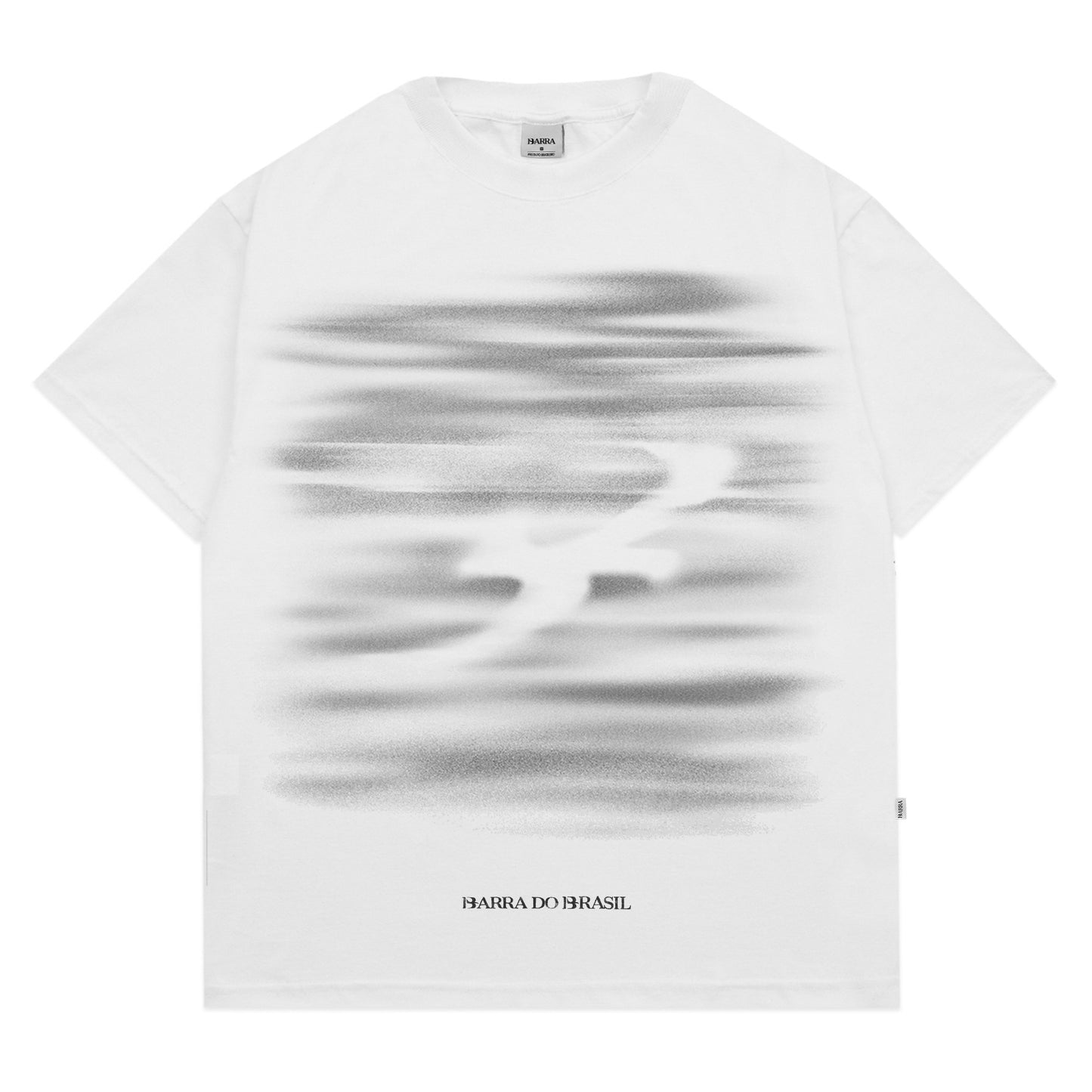 CAMISETA BARRA CREW LUMINOSO BRANCA