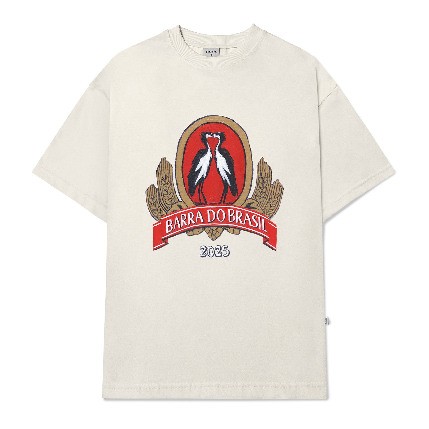 CAMISETA BARRA CREW BARRA DO BRASIL SOUVENIR OFF WHITE
