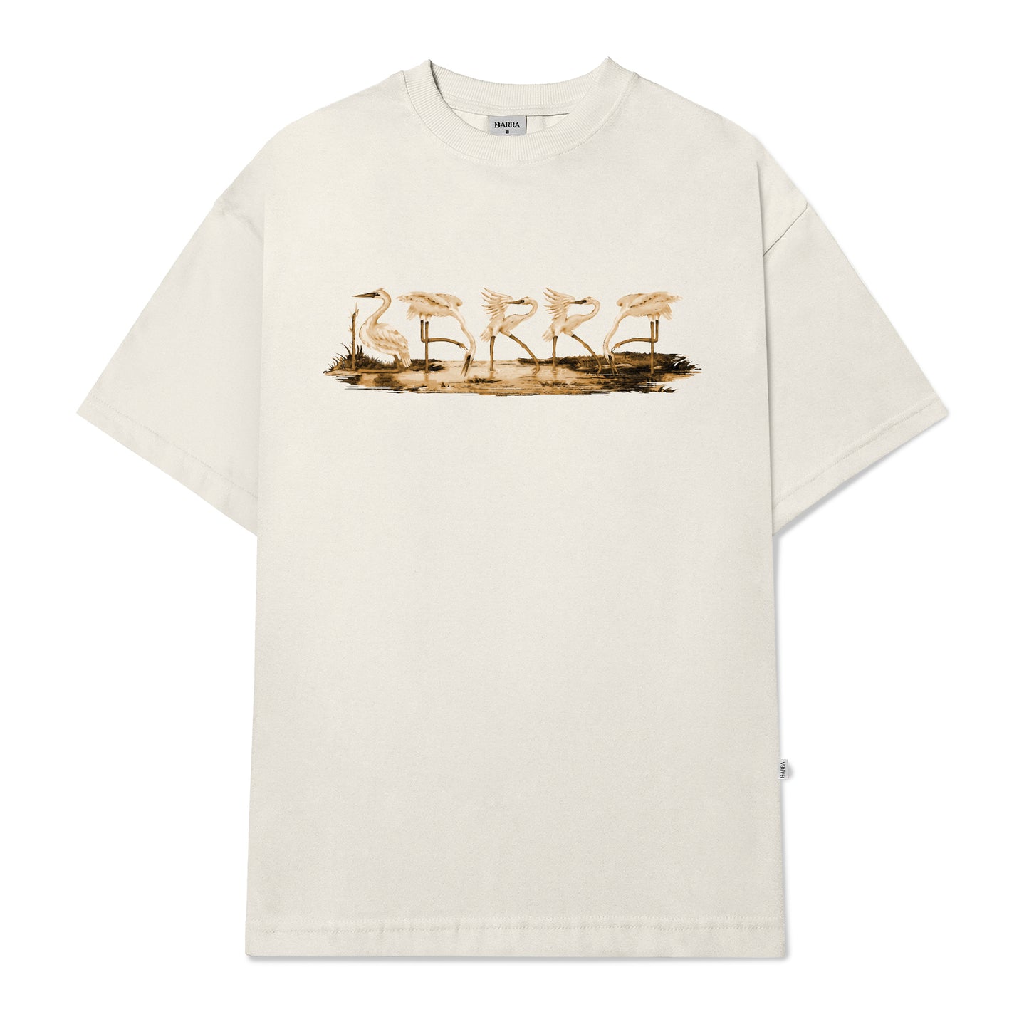 CAMISETA BARRA CREW GARCA OFF WHITE