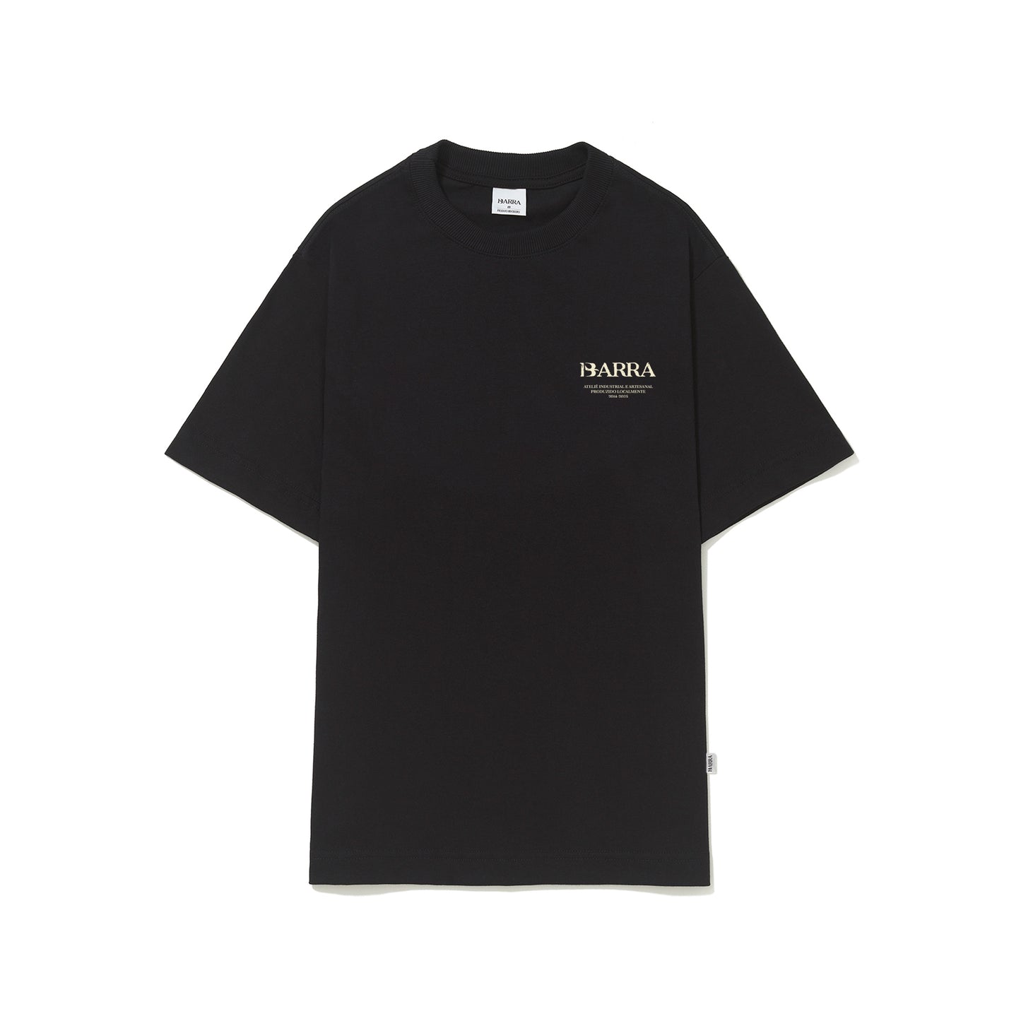 CAMISETA BARRA CREW RAIZES INSTITUCIONAL PRETA