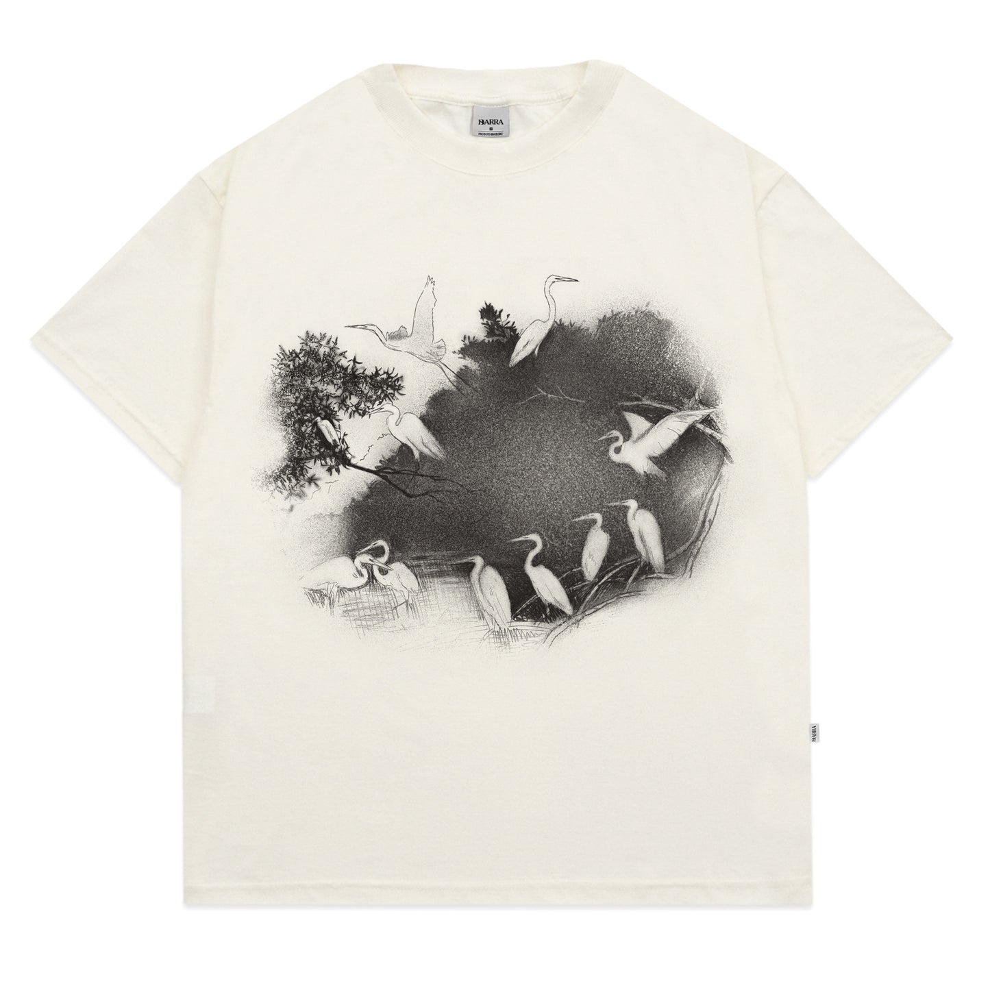 CAMISETA BARRA CREW MANGUEZAL OFF WHITE