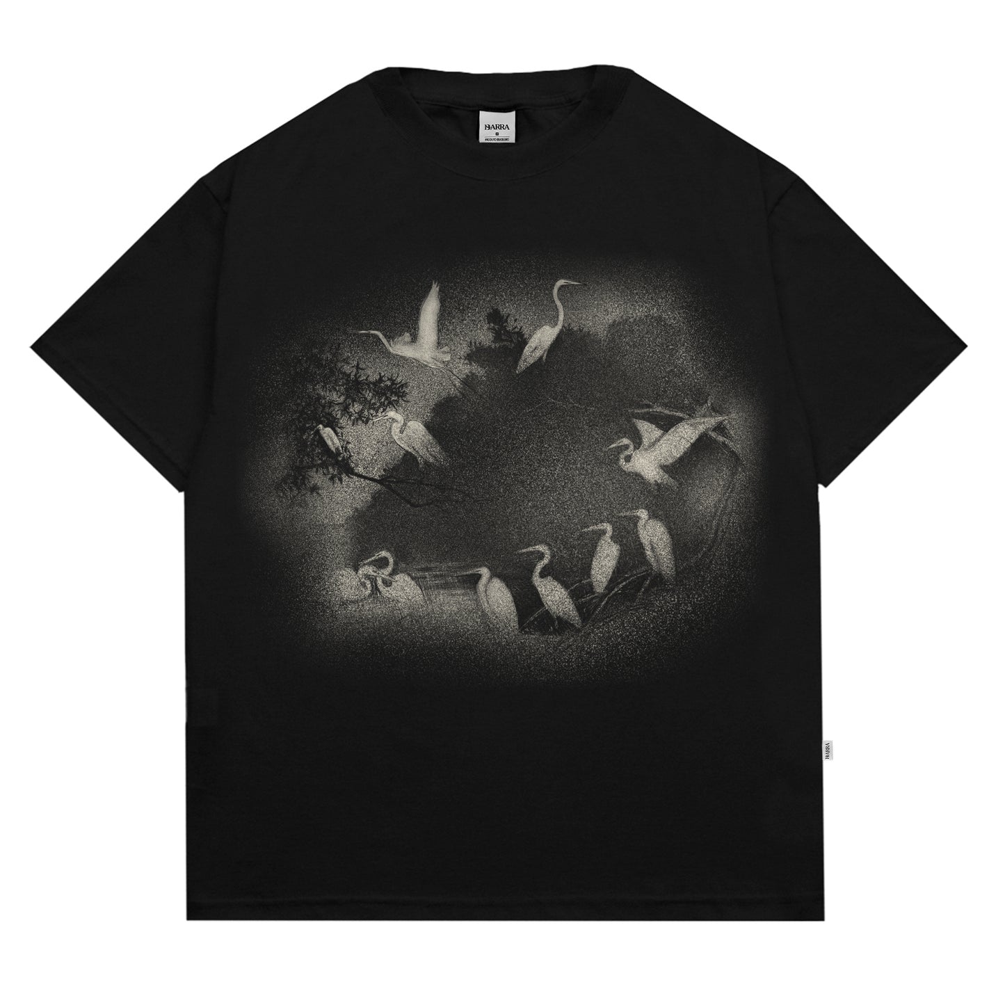 CAMISETA BARRA CREW MANGUEZAL PRETA