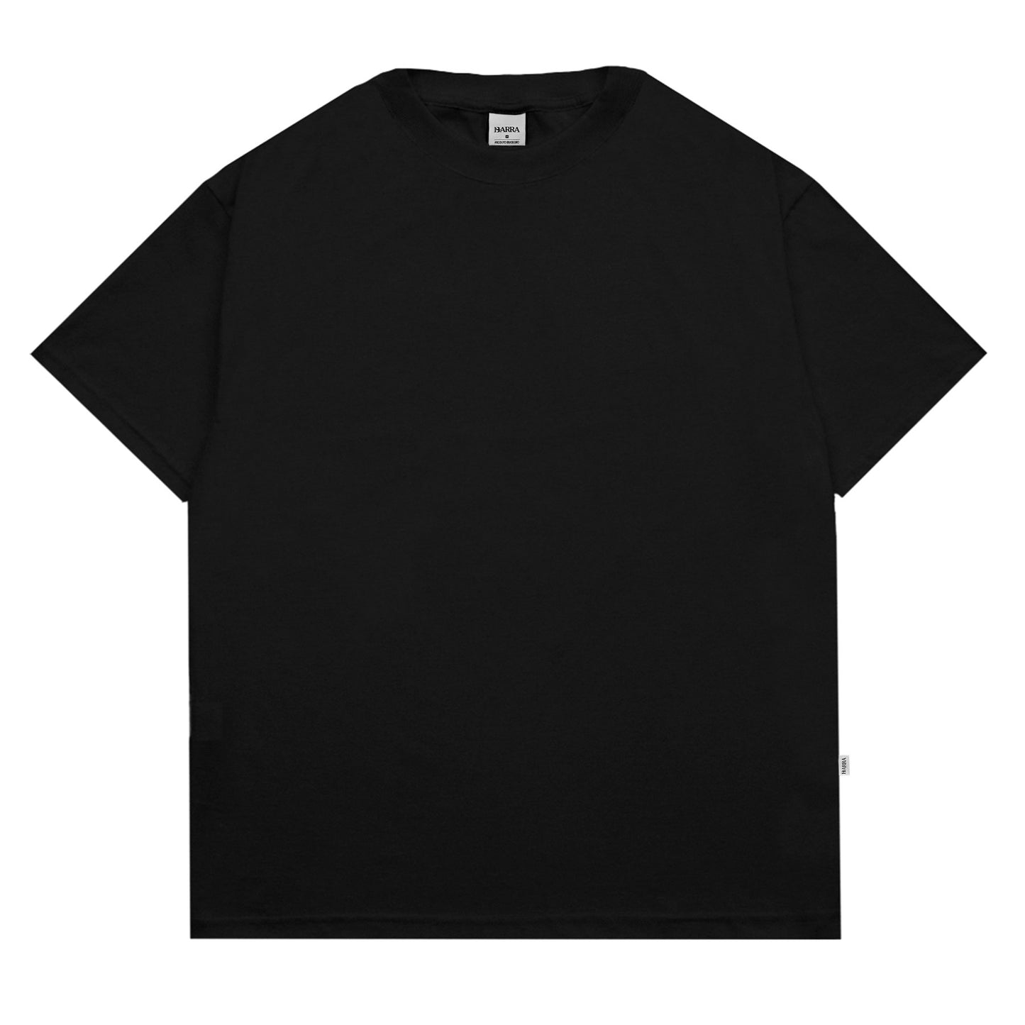 CAMISETA BARRA CREW LOGO REFLEXO PRETA