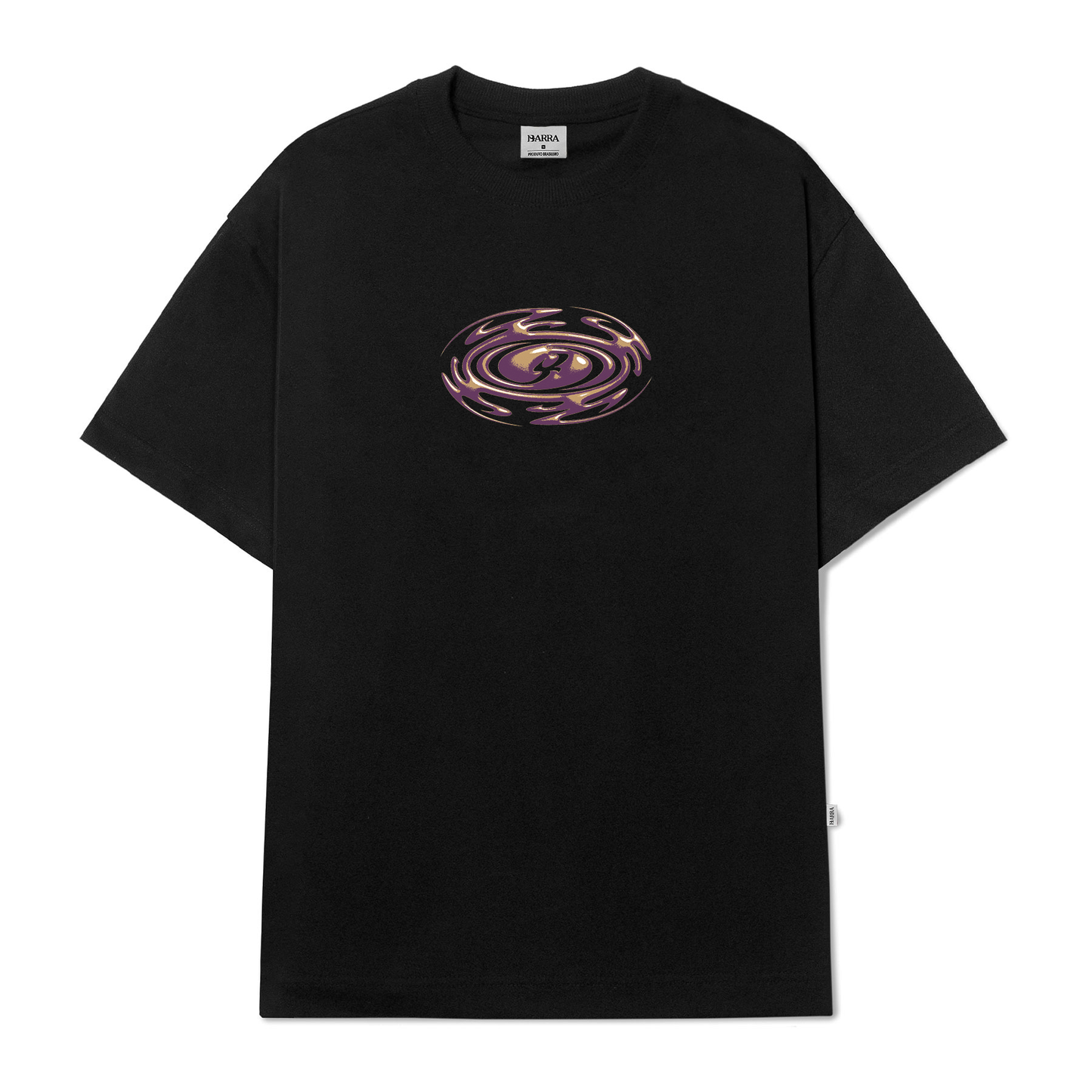CAMISETA BARRA CREW GOODS B REMIX PRETA