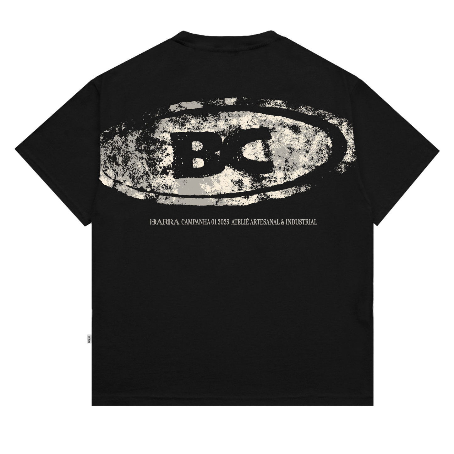 CAMISETA BARRA CREW GOODS LAMA PRETA