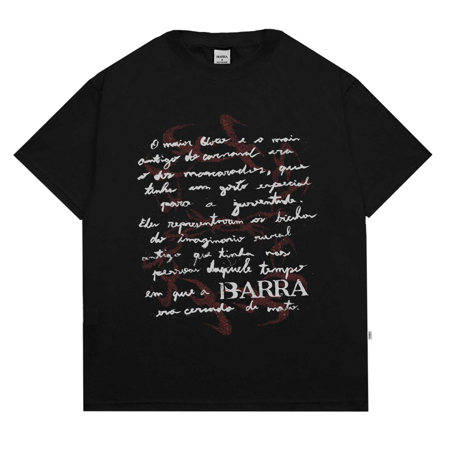CAMISETA BARRA CREW LOCAL ORG PRETA