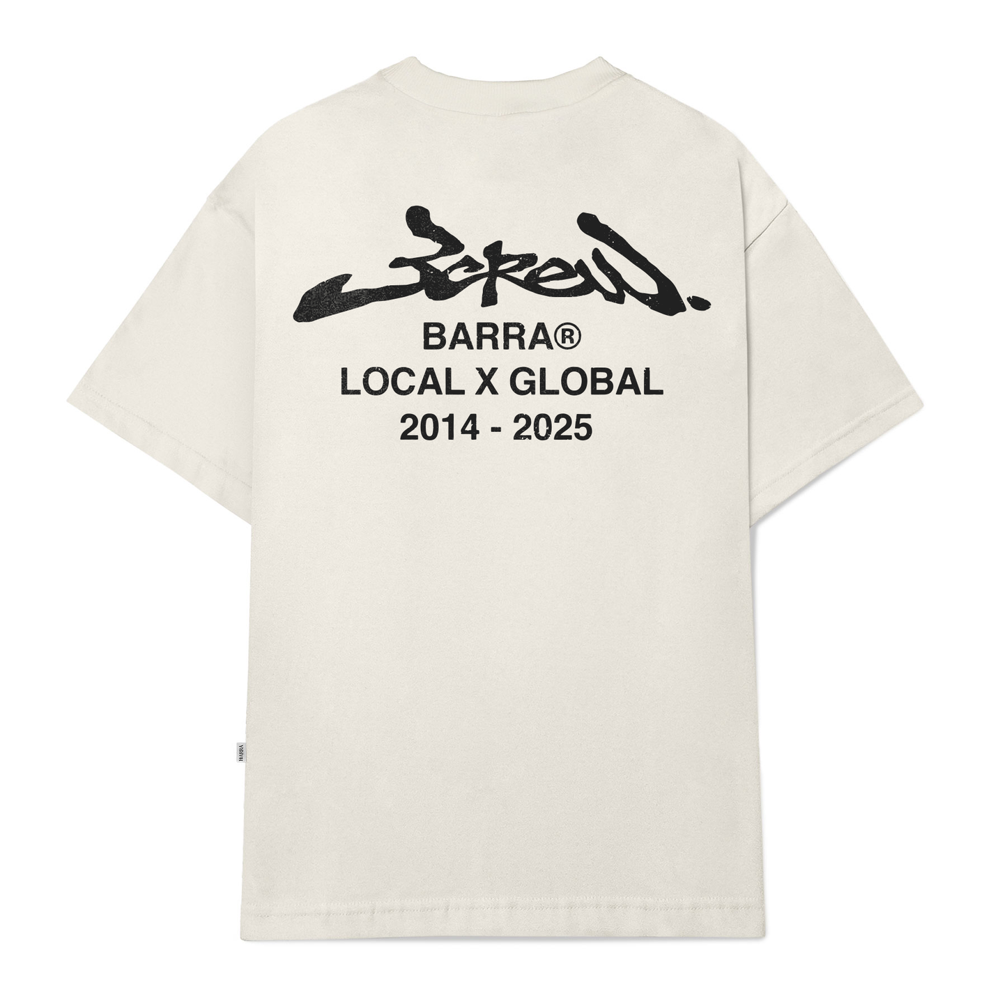 CAMISETA BARRA CREW LOCAL GLOBAL OFF-WHITE