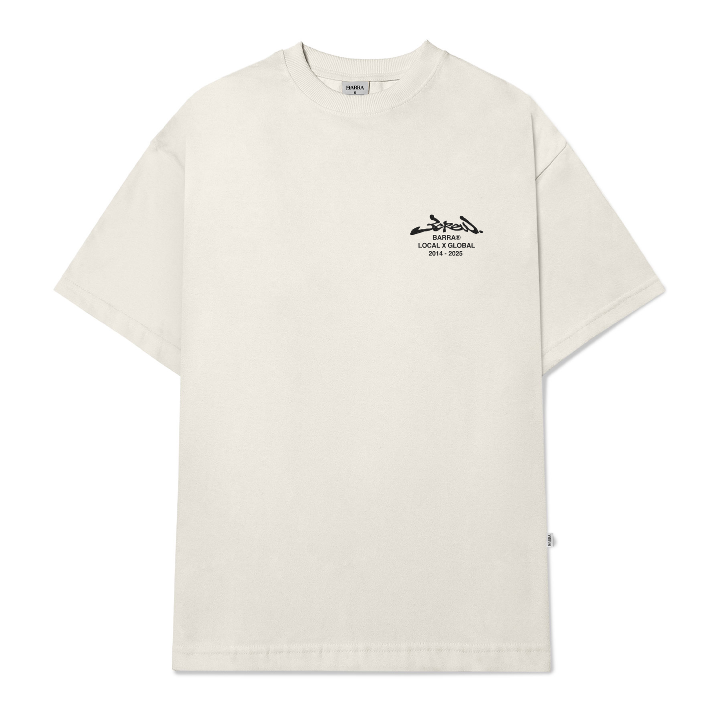 CAMISETA BARRA CREW LOCAL GLOBAL OFF-WHITE