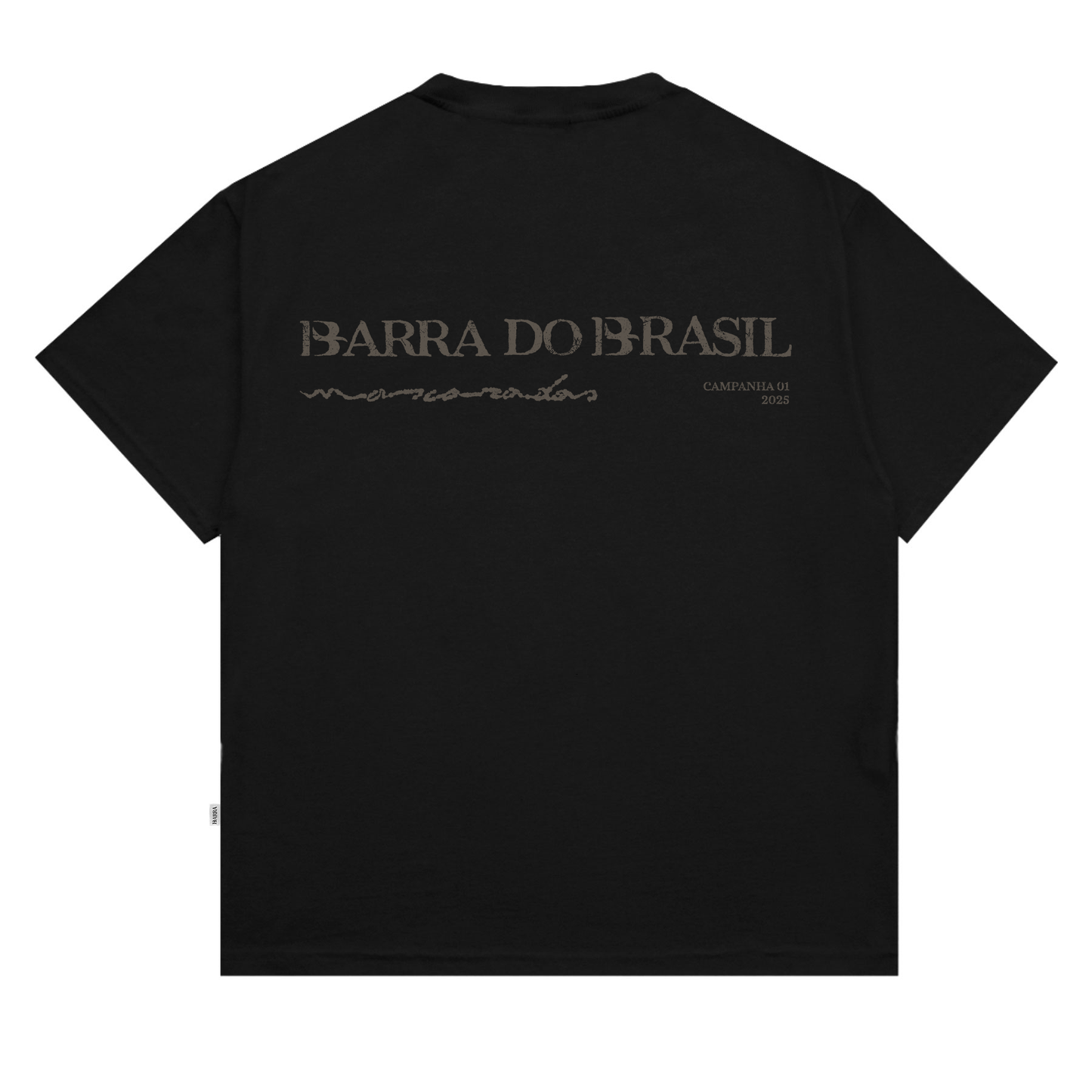 CAMISETA BARRA CREW MASCARADOS PRETA