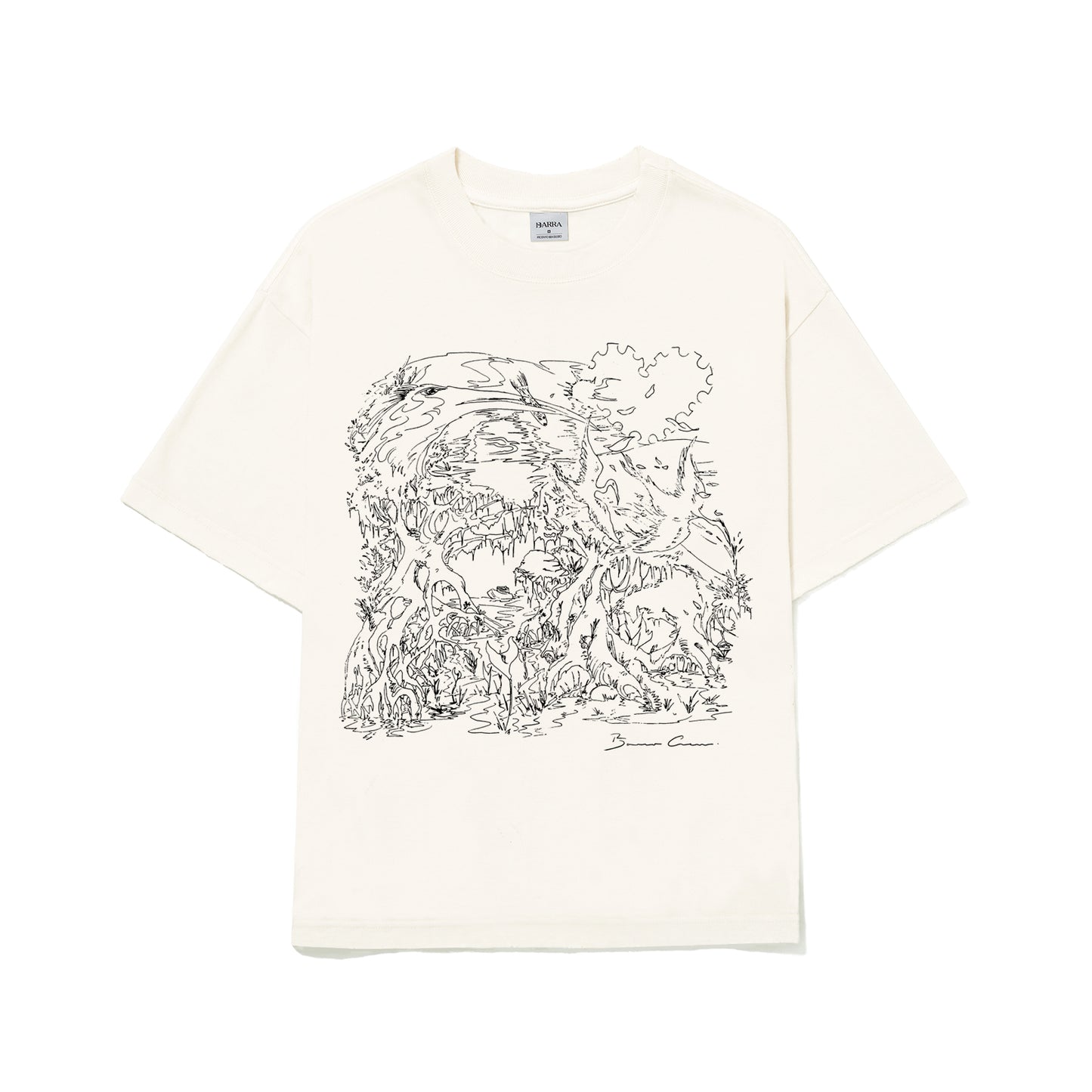 CAMISETA BARRA CREW MANGUEZAL 2.0 OFF WHITE