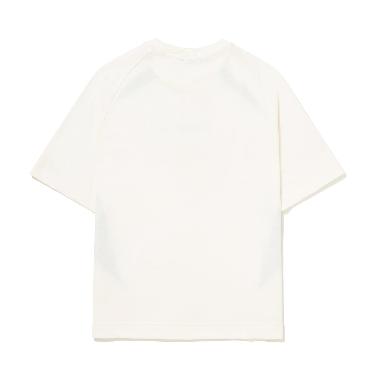 CAMISETA BARRA CREW RECORTADA B GARÇA OFF WHITE