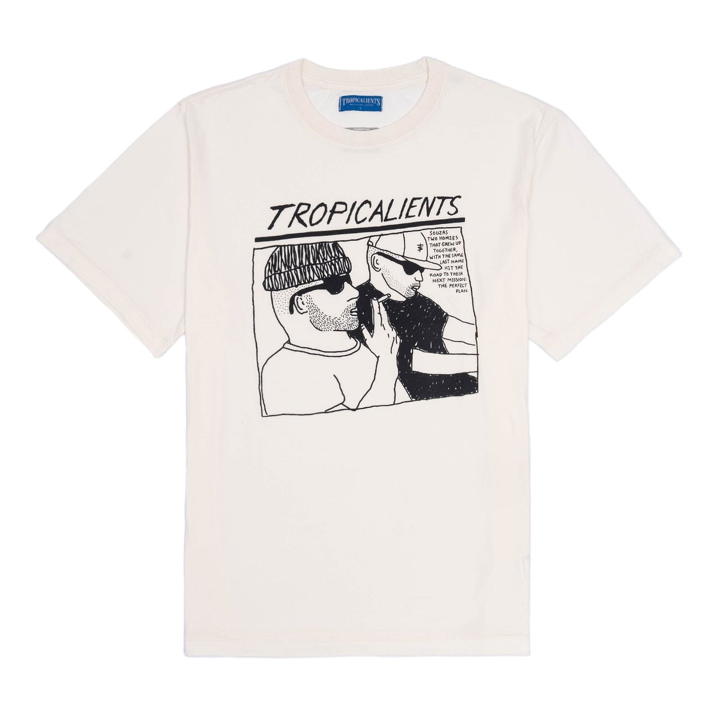 CAMISETA TROPICALIENTS PERFECT PLAN BRANCA