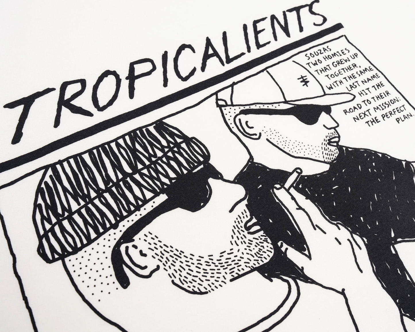 CAMISETA TROPICALIENTS PERFECT PLAN BRANCA