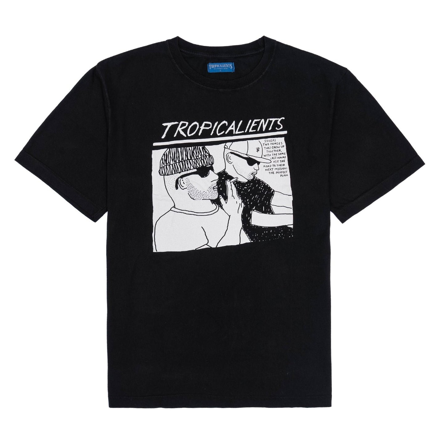 CAMISETA TROPICALIENTS PERFECT PLAN PRETA