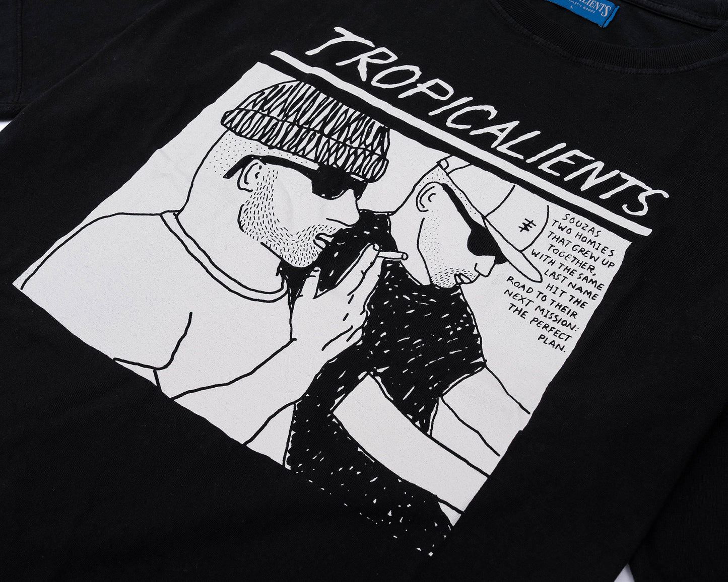 CAMISETA TROPICALIENTS PERFECT PLAN PRETA